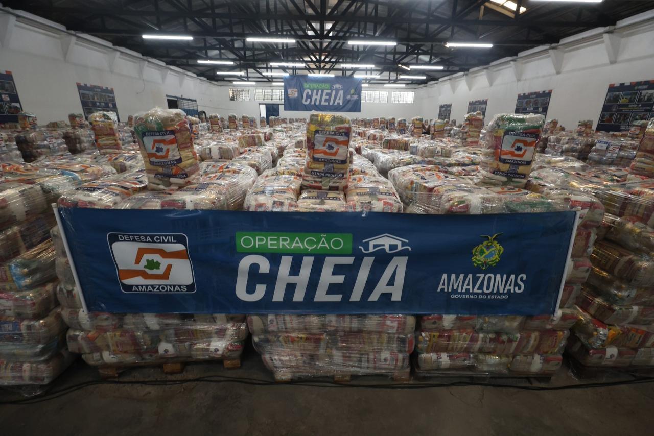 Operação Cheia 2026: Governador Roberto Cidade envia 598 toneladas de ajuda humanitária para municípios do Amazonas