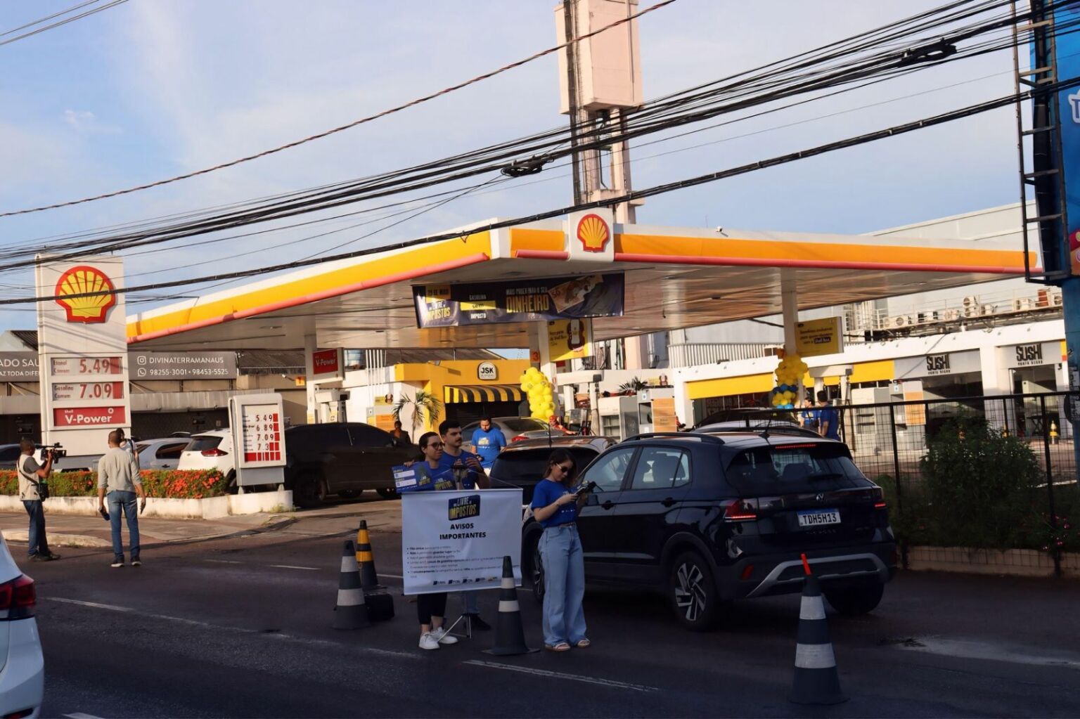 Gasolina a R$ 5,99 em Manaus marca Dia Livre de Impostos