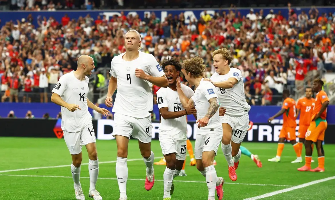 Haaland decide e Noruega encara o Brasil nas oitavas da Copa 2026