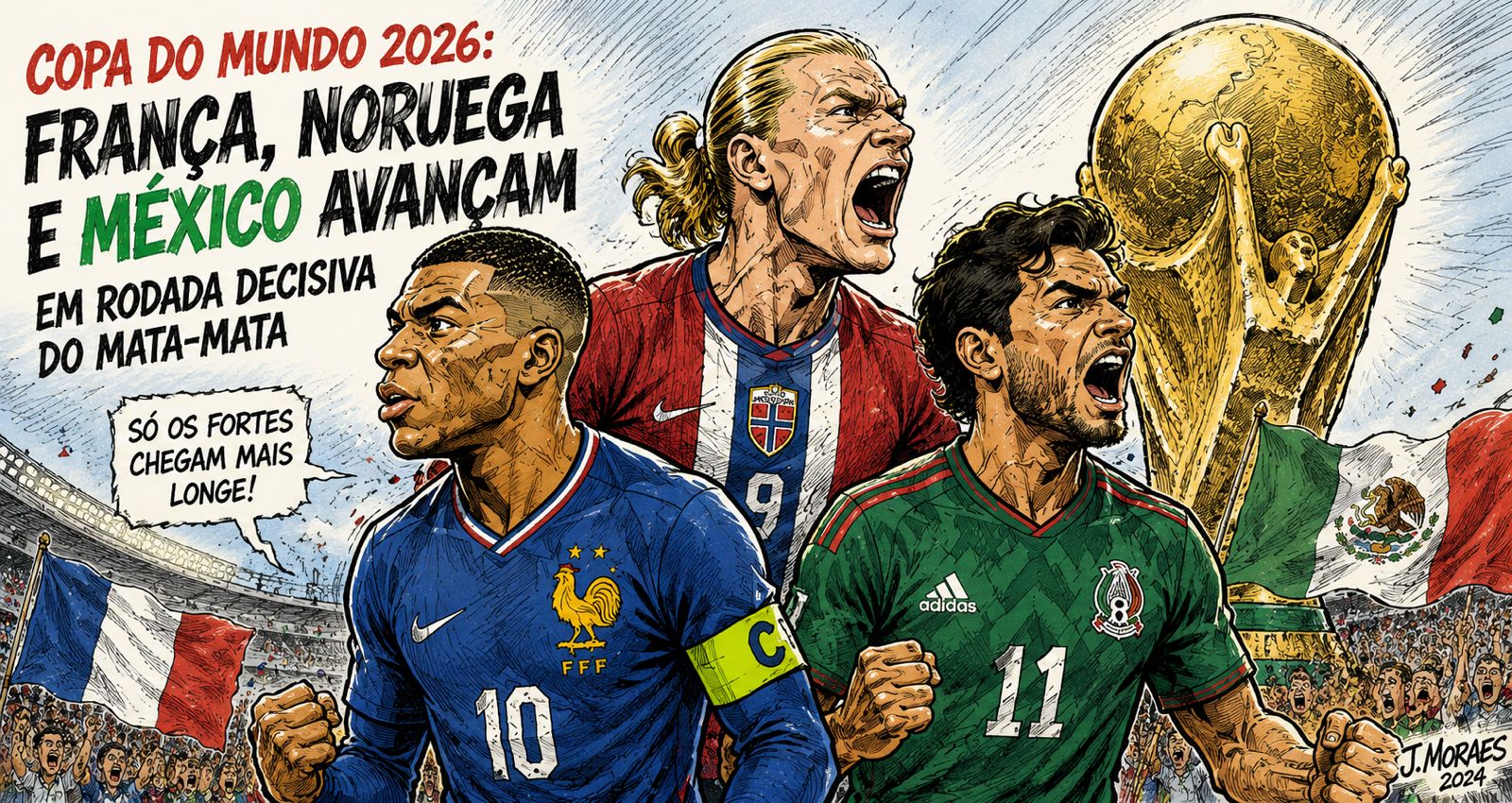 França, Noruega e México avançam na Copa do Mundo 202