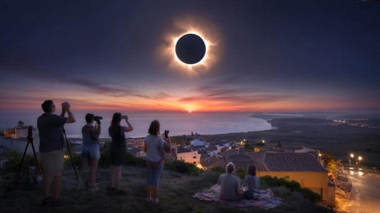 Eclipse solar total: Islândia e Espanha acompanham fenômeno